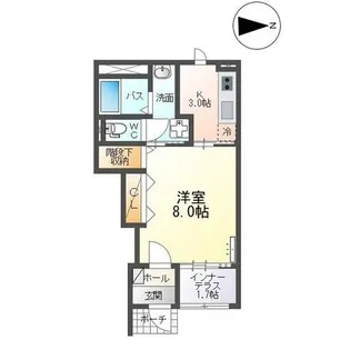 ベルクレスト【1階】の間取り