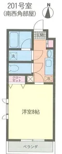 レヴェリー桜木【2階】の間取り
