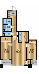 プライムアーバン新川【11階】の間取り