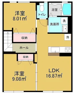 エターナルA棟【2階】の間取り