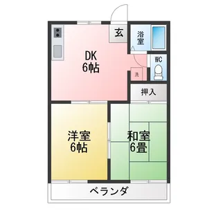 Village Mitake B棟【1階】の間取り