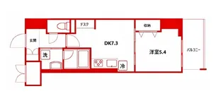 ラフィシア関内【9階】の間取り