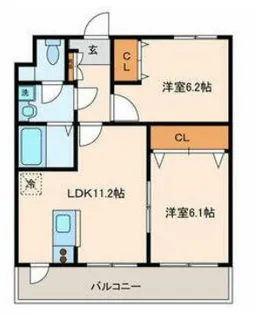 フォレスト南町【1階】の間取り