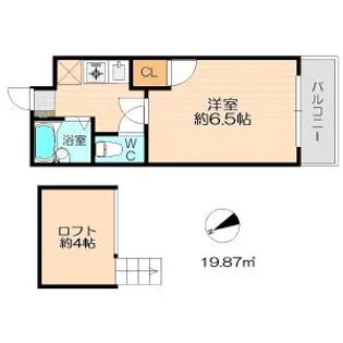 コスモアイリス【2階】の間取り