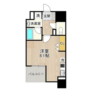 CITY SPIRE 名古屋大須【5階】の間取り