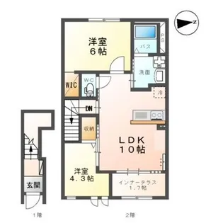 アイリス富久山【2階】の間取り