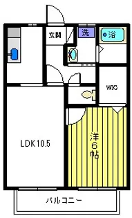 クレール西草深【2階】の間取り