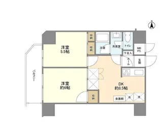 クレール清澄公園【8階】の間取り