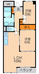 ラポート大日【5階】の間取り