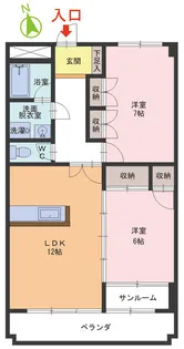 MKマンション【5階】の間取り