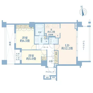 ザ・コートガーデン目黒東山【3階】の間取り
