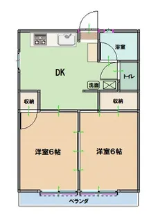 グリーンハイツ大みか【3階】の間取り