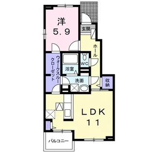 フェアリー・ローズIII【1階】の間取り