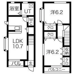 エム・エス B棟の間取り