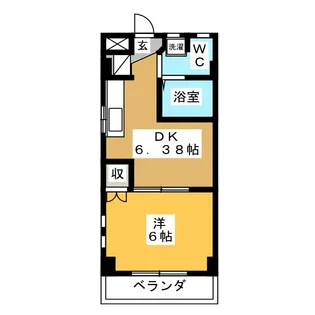 コーポサイトウII【1階】の間取り