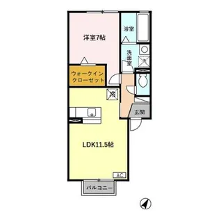 アルモニー駅西 105号室【2階】の間取り