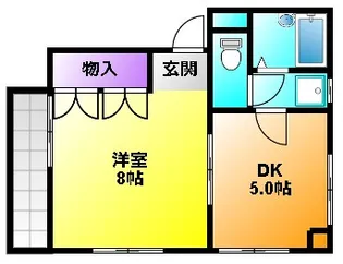 アパーション秀浩【2階】の間取り