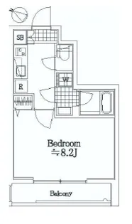 フィオリーシェ東浅草【4階】の間取り
