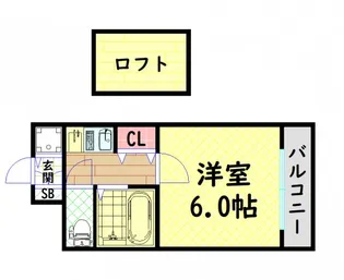 エステムコート難波WEST-SIDE大阪ドーム前【4階】の間取り