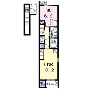 サザンカ ガーデン【2階】の間取り