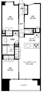 プレミスト神楽坂【6階】の間取り