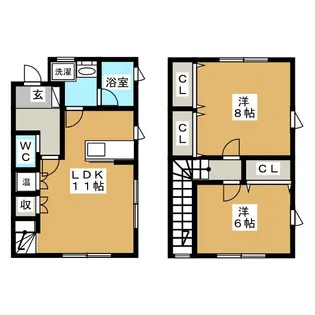 タウンコート・K【2階】の間取り