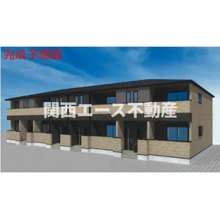 アパート3棟の画像