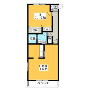 アットスマイルA【1階】の間取り