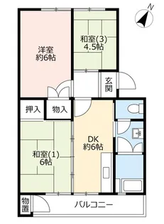 UR郡山駅前【5階】の間取り