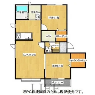 ブラン菊水【3階】の間取り