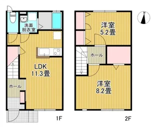 ボジョレー穂波B棟の間取り