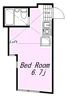 ユナイト西横浜ストラウド【1階】の間取り