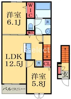ハイグレイス5番館【2階】の間取り