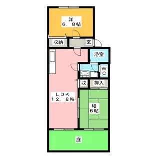 カーサグラシア【1階】の間取り