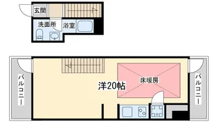 ベルニーニ南森町【4階】の間取り