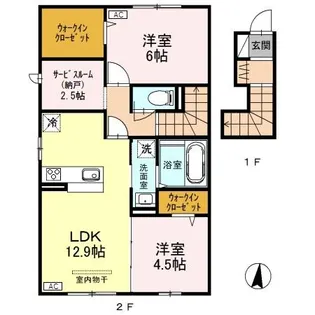 メゾン・ド・ボヌール【2階】の間取り