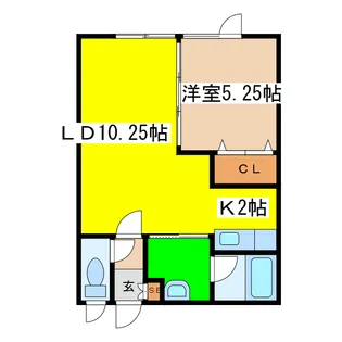 マンションエトピリカ2【2階】の間取り
