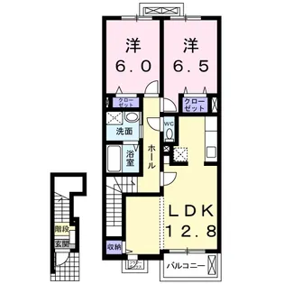 エスターテ・アリエッタII【2階】の間取り