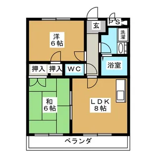 アローコーポ76【3階】の間取り