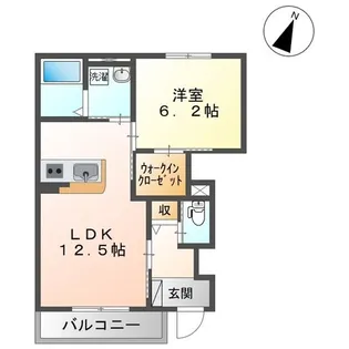 ヒールコートC【1階】の間取り