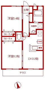 エスポワールN【2階】の間取り