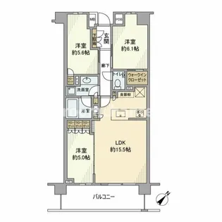 プレミスト横濱反町【3階】の間取り