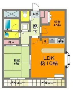 イデアーレ野比【2階】の間取り
