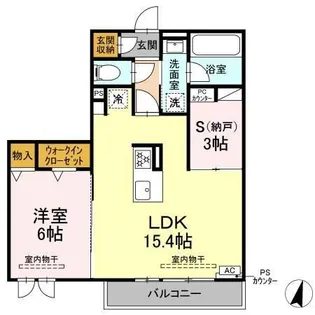 Clair島田【2階】の間取り