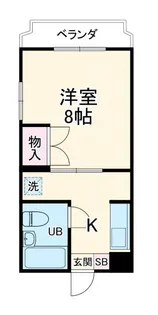 ビューラータカノ【3階】の間取り