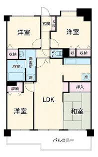川口プリンスハイツ【5階】の間取り