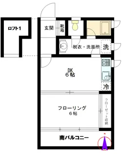 フォレストマンション【3階】の間取り