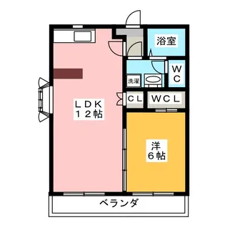 コンフォールよもぎ台【2階】の間取り