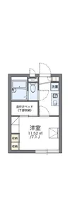 レオパレス千早【2階】の間取り