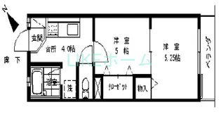 グリーンベール鬼高【2階】の間取り